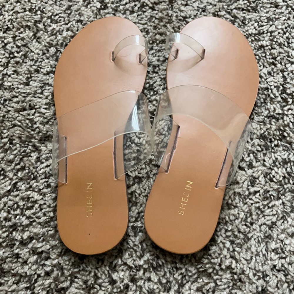 Clear sandals